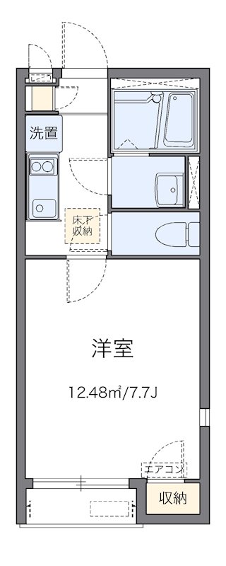 ハウス殿町 202号室 間取り