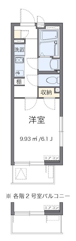 リバー　ＫⅢ 間取り図