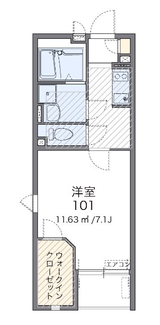 セレーノ 205号室 間取り