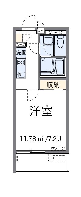 デアメルツ 204号室 間取り