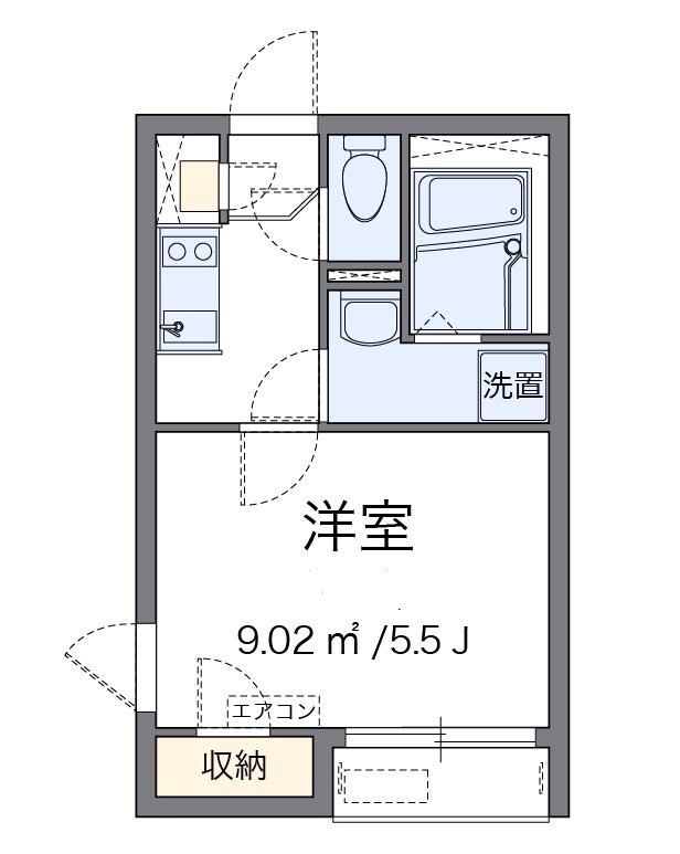 東玉川 201号室 間取り