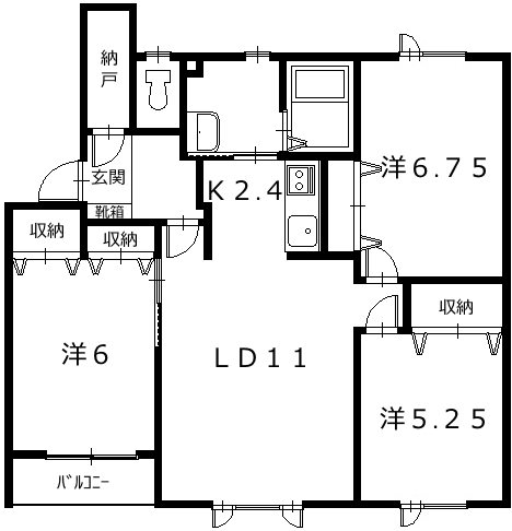 コーポTCB 間取り