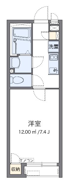 スヨン 104号室 間取り