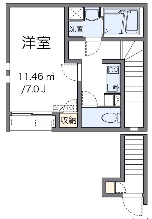 エスペランサ　N 204号室 間取り