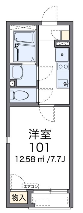 キャナル 201号室 間取り