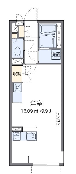 新座ブルー２ 102号室 間取り