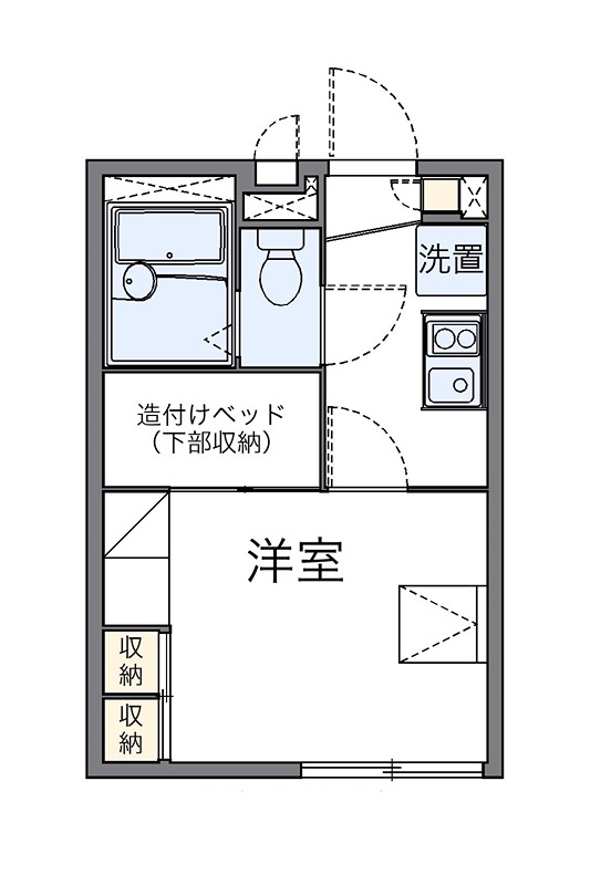 シャルマン 104号室 間取り