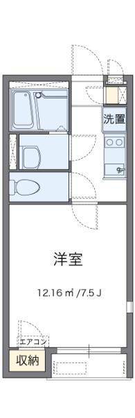 サンフラワー 104号室 間取り