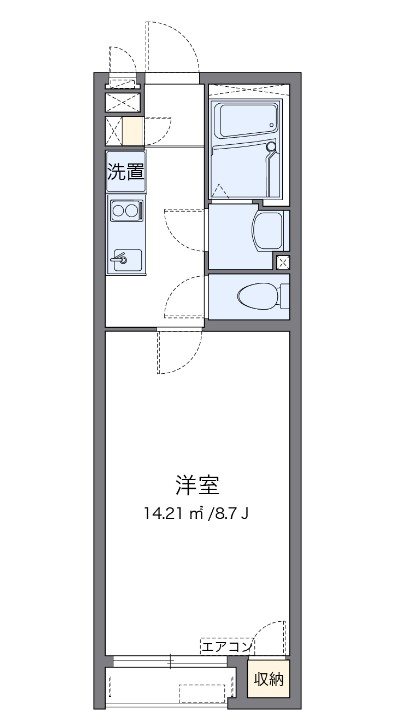 ジュネス南栗原 201号室 間取り