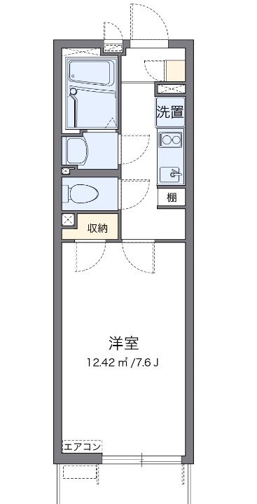 ＭＩＲＡＩ　　 203号室 間取り