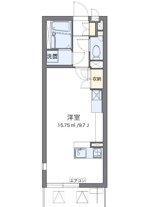 ヴィーブルⅣ 101号室 間取り