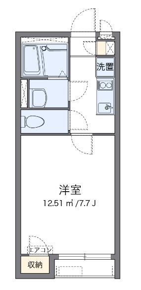 Ksハイム七里 104号室 間取り