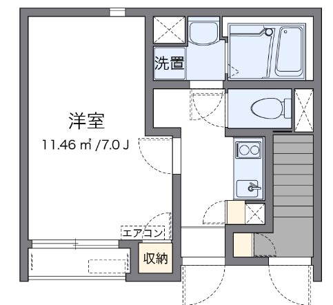 フローリ 103号室 間取り