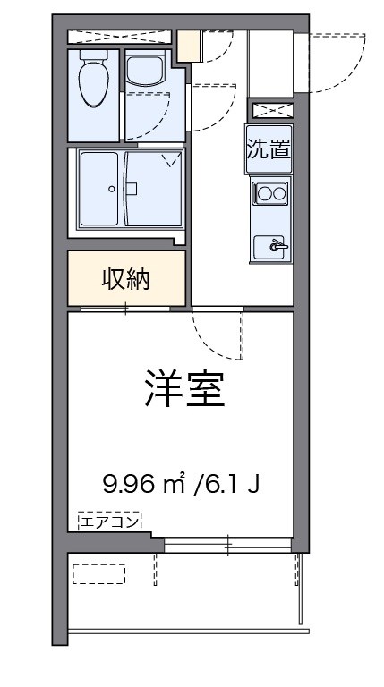 MULBERRY 203号室 間取り