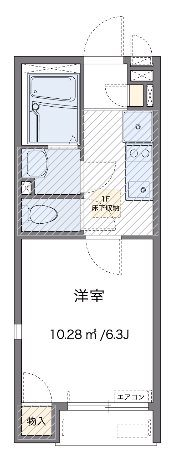 グラシューズ 106号室 間取り