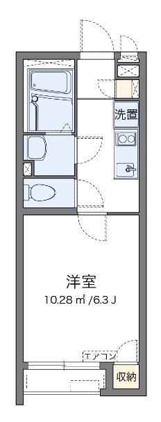 NEW　GREENⅢ 205号室 間取り