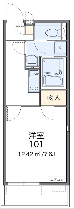 コヅチⅥ 102号室 間取り