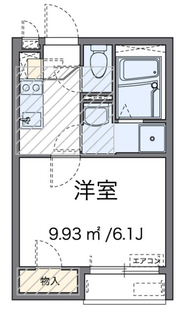 ヴィセオ 206号室 間取り