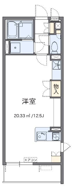 エムフラッツ新里 102号室 間取り