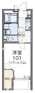 グリーンマナー 204号室 間取り