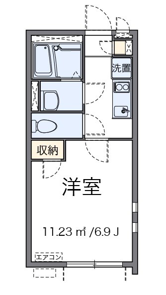 エブリシンⅡ 205号室 間取り