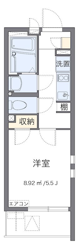 ラッポラ 201号室 間取り