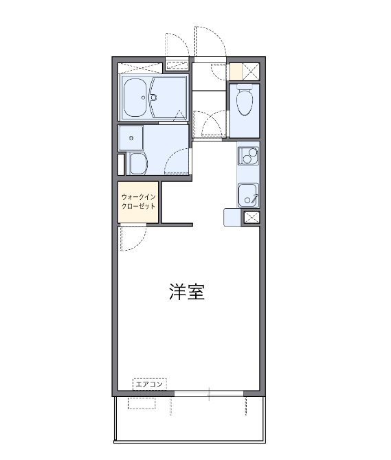 カロータ 206号室 間取り