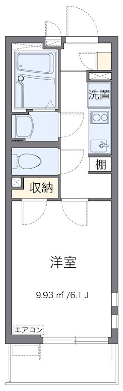 クレール　西八王子 203号室 間取り