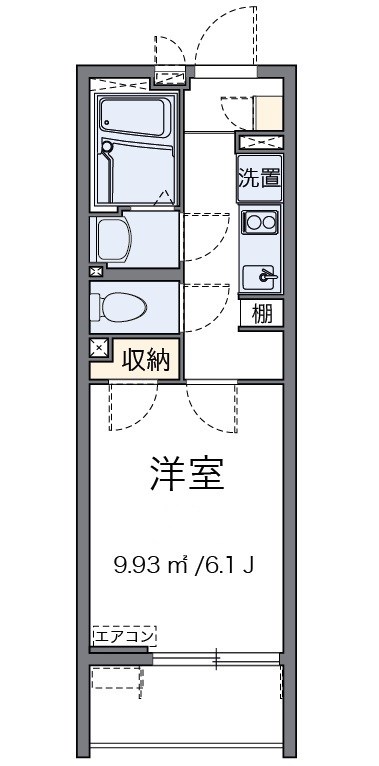 コラットⅡ 203号室 間取り