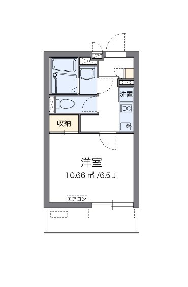 石原橋 204号室 間取り