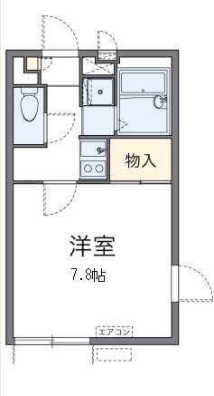 武蔵中原 102号室 間取り