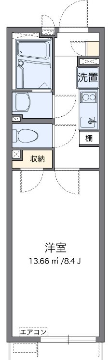 102号室 間取り