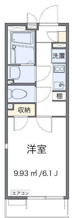 原木中山 201号室 間取り