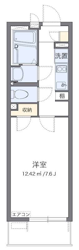 ヴィラージュ 205号室 間取り