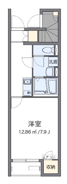 すこやか 102号室 間取り
