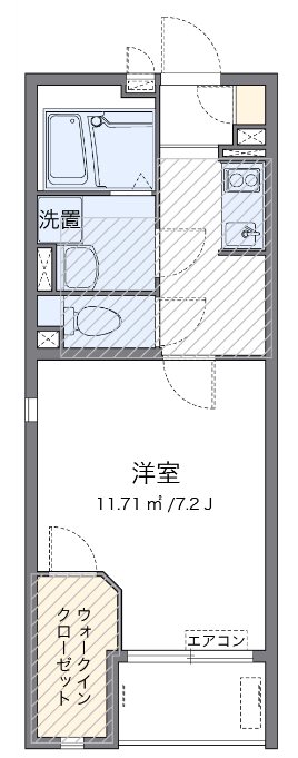 309号室 間取り