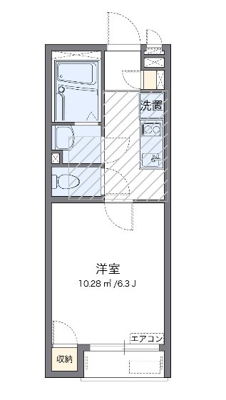 Ｋｏｈｎａｎ 204号室 間取り