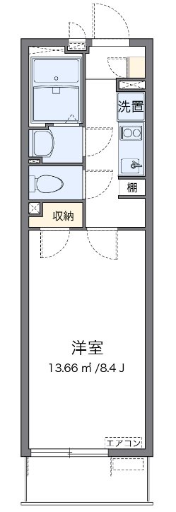 ルナ　ルミエール三郷 107号室 間取り