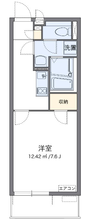 SASALA 205号室 間取り