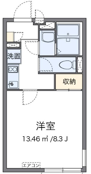 プランドール 101号室 間取り