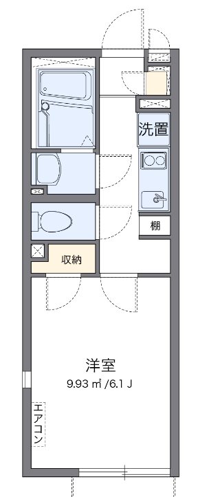 マグノリア 104号室 間取り