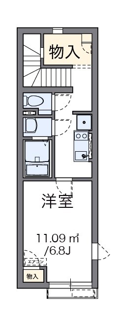 Coco Wave 203号室 間取り
