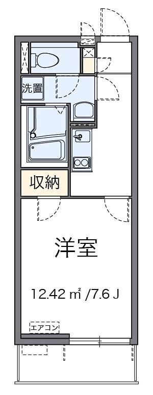 ライズ日吉 104号室 間取り
