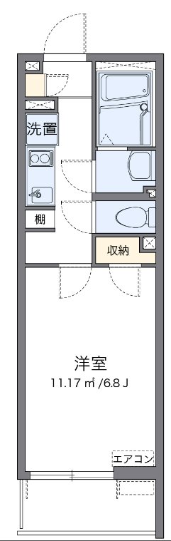 ジャスミン 101号室 間取り