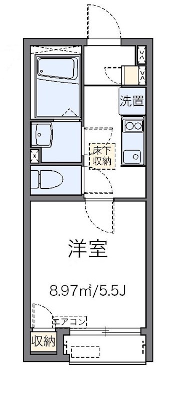 エムエスケイⅢ 105号室 間取り