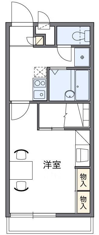 グリーンハート 104号室 間取り