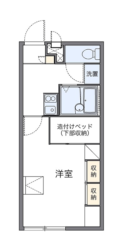 ジゴジⅠ　 101号室 間取り