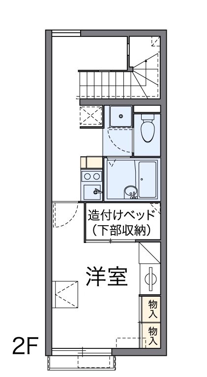 日向坂 205号室 間取り