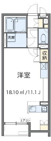 フロレゾンＢ 102号室 間取り
