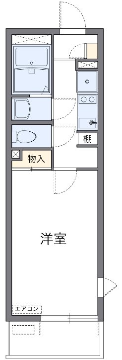 風 303号室 間取り